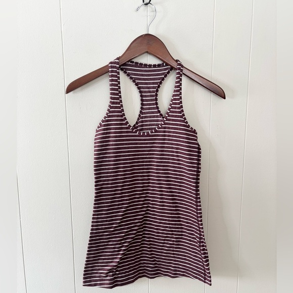 Lululemon cool striped racerback tank size 2 - Picture 1 of 3